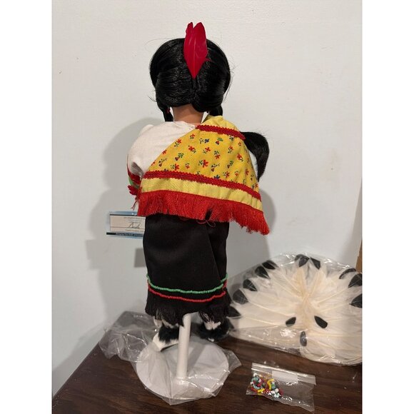 Ashton-Drake Native American Indian Princess Doll "Butterfly Dancer" Porcelain - Picture 9 of 14